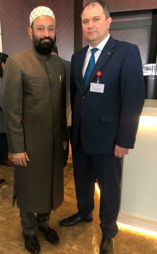 Dr. Mustafa Saasa with H.E.  Khomiak Oleksandr – Consul General of Ukraine to Dubai – UAE 